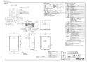 ノーリツ GT-CP2072AW-TB BL 13A 取扱説明書 施工説明書 納入仕様図 高効率ガスふろ給湯器(ドレンアップ方式)  スタンダード フルオート PS後方排気延長設置形 20号 納入仕様図1